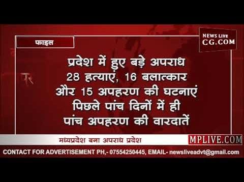 मध्यप्रदेश बना अपराध प्रदेश