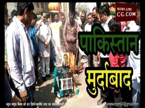 पुलवामा में फूंका पाकिस्तान का पुतला