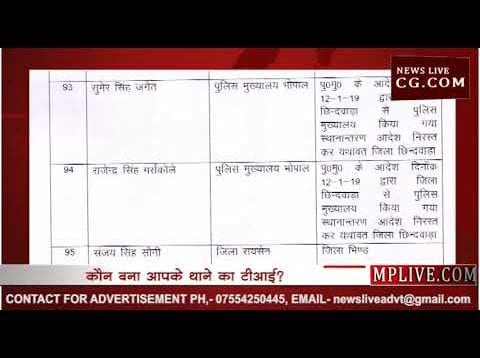 कौन बना आपके थाने का टीआई? देखिए इस लिस्ट में
