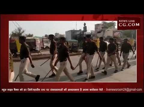 बुधनी में पुलिस का फ्लैग मार्च