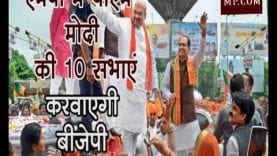 Loksabha Election 2019- MP में PM मोदी की 10 सभाएं करवाएगी BJP