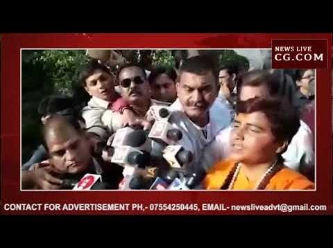 वोट डालने के बाद क्या बोली साध्वी प्रज्ञा ?