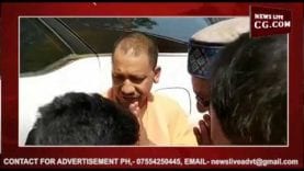 शिवराज के पिता को श्रृद्धांजलि देने पहुंचे योगी आदित्यनाथ