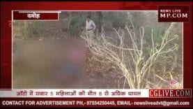 दमोह में भीषण सड़क हादसा, 5 महिलाओं की दर्दनाक मौत