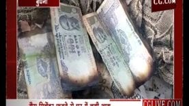 आग लगने से जले चार लाख रुपए के नोट, देखिए वीडियो