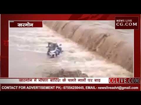 पुल पार करते समय बाइक सहित बहा युवक, देखिए वीडियो