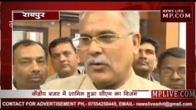 नीति आयोग में मुख्यमंत्री भूपेश बघेल का विजन केन्द्रीय बजट का हिस्सा बना