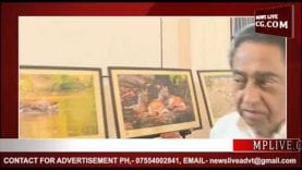 भोपाल के मिंटो हॉल में लगी बाघ संरक्षण चित्र प्रदर्शनी