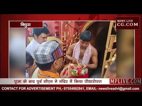 शिवराज सिंह चौहान ने किए मां त्रिपुर सुंदरी के दर्शन