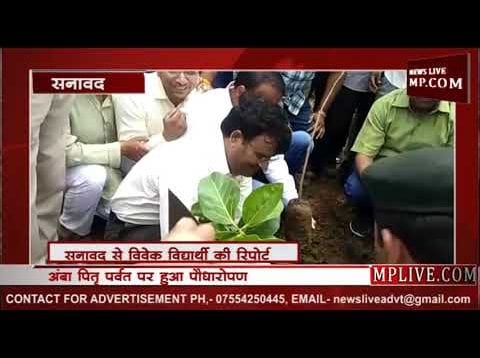 सनावद में विधायक, कलेक्टर एसपी सहित जनप्रतिनिधियो ने किया पौधारोपण