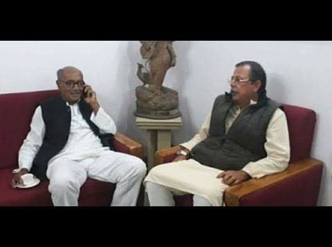 MP में नए PCC चीफ की अटकलों के बीच अजय सिंह से मिले दिग्विजय