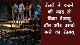 रेलवे की टीम ने चलाया रेस्क्यू ऑपरेशन