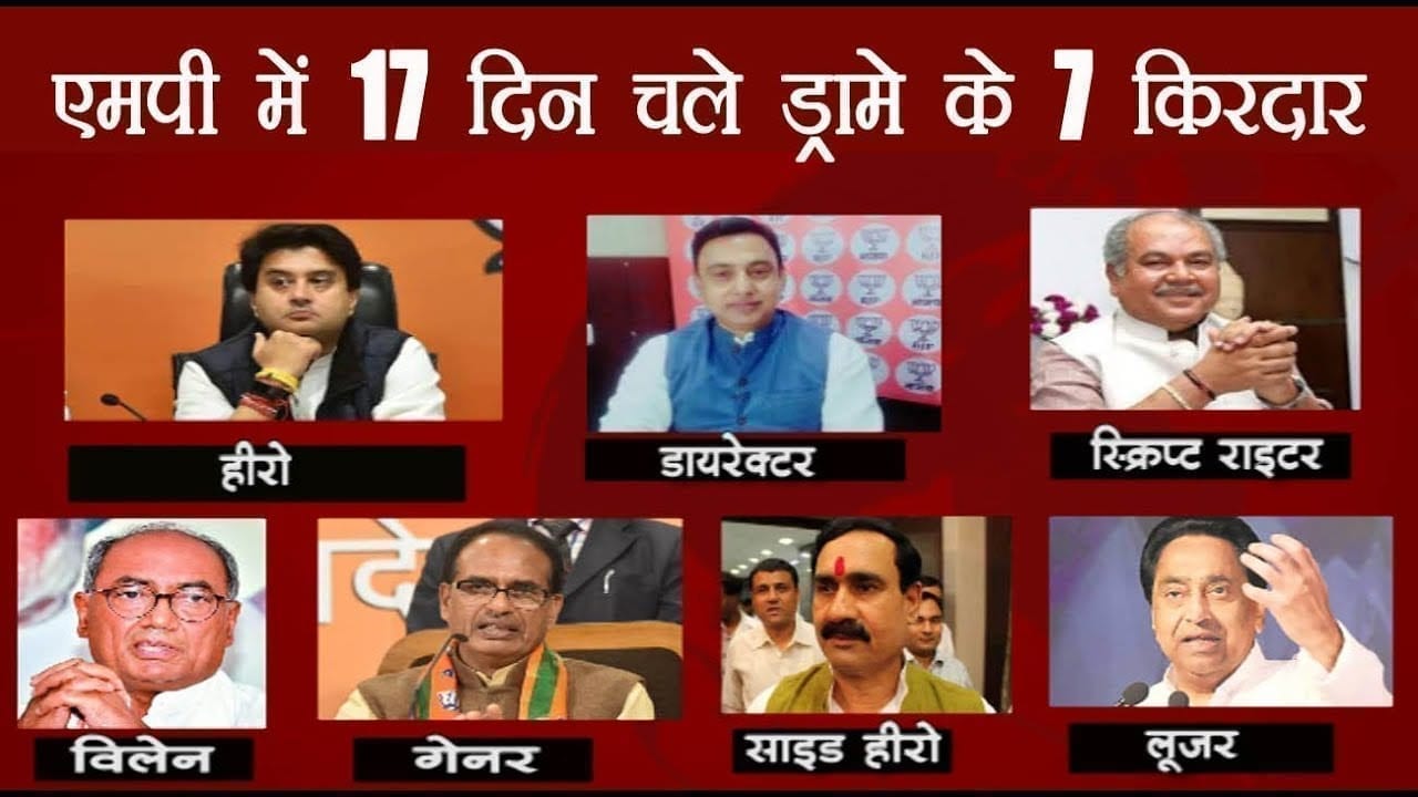 Madhya Pradesh में 17 दिन चला सियासी ड्रामा, जानिए कौन हीरो, कौन जीरो, कौन बना साइड एक्टर?